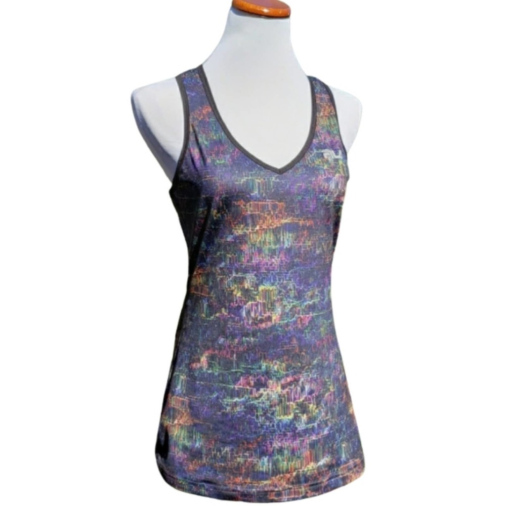 FILA Tank Performance Racer Back Top Multicolor Sz L